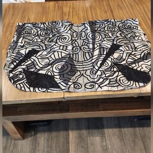 Chicos open front wool shrug wrap travel shawl  one size